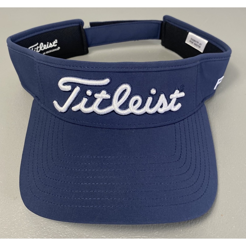 Titleist Pro V1 FootJoy Tour Performance Golf Visor Blue Adjustable Hat Cap